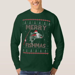 T-shirt Merry Fishmas Vilain Noël HoHoHo..