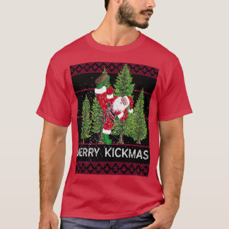 T-shirt Merry Kickmas Santa 1
