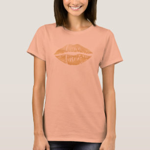 T-shirt Merry kissmas Brush Script Lips or