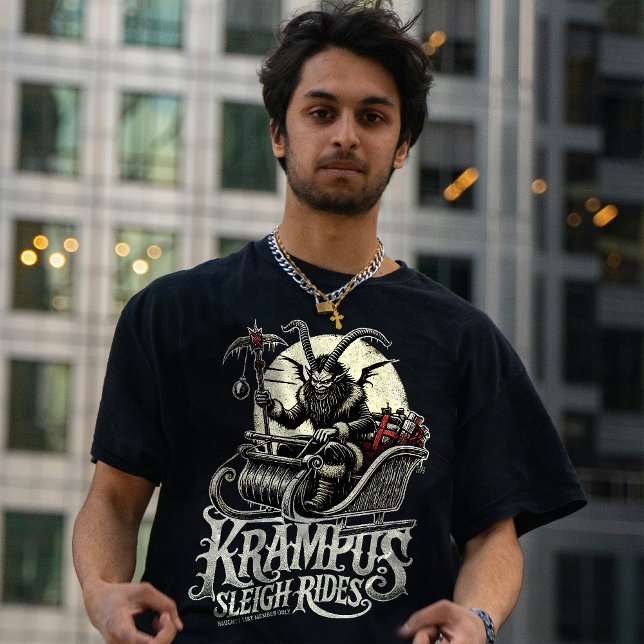 T-shirt Merry Krampus Christmas Krampus Sleigh Rides (Créateur téléchargé)