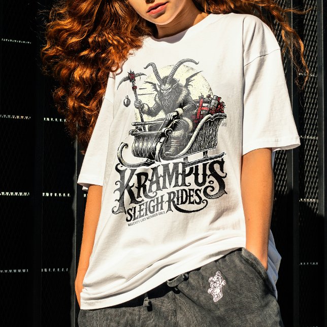 T-shirt Merry Krampus Christmas Krampus Sleigh Rides (Créateur téléchargé)