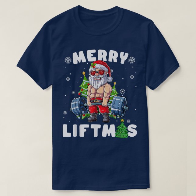 T-shirt Merry Liftmas (Design devant)
