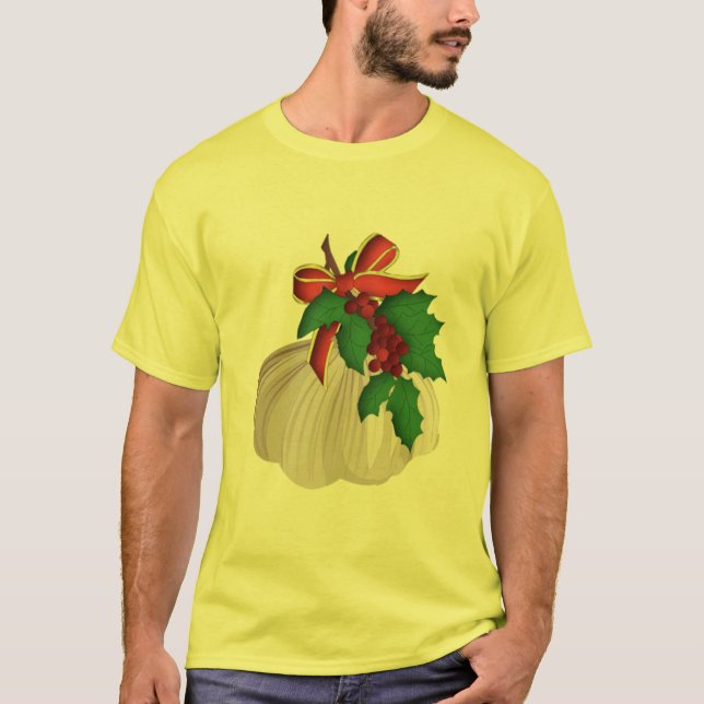 T-shirt Merry Merry Garlic ky Noël drôle design chemise (Devant)
