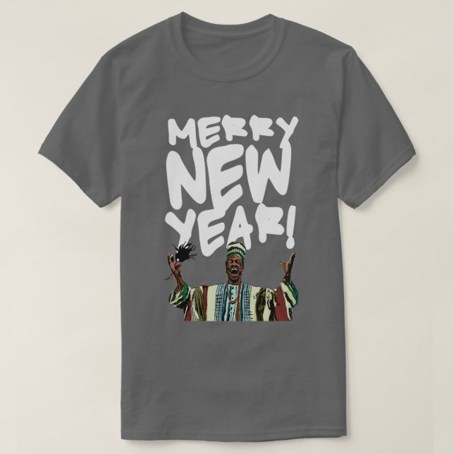 T-shirt Merry New Year Beef Jerky Time  (Design devant)