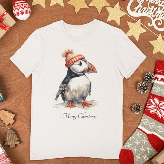 T-shirt Merry Puffin, personnalisé (Créateur téléchargé)