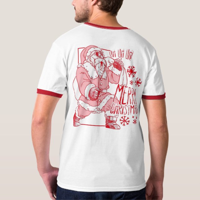 T-shirt 🎄Merry Saiyan Christmas Tee – Holiday Power Style (Dos)