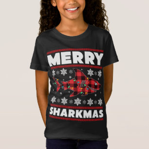 T-Shirt Merry Sharkmas Noël Sharkmas Amoureux du requin Fu