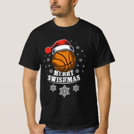 T-shirt Merry Swishmas, pour les fans de basket-ball