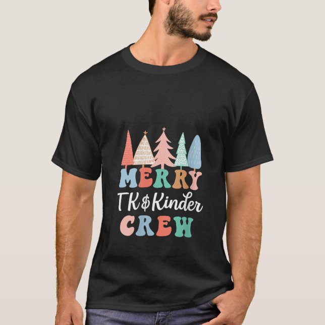 T-shirt Merry TK Kinder Crew Kindergarten Enseignant Chris (Devant)