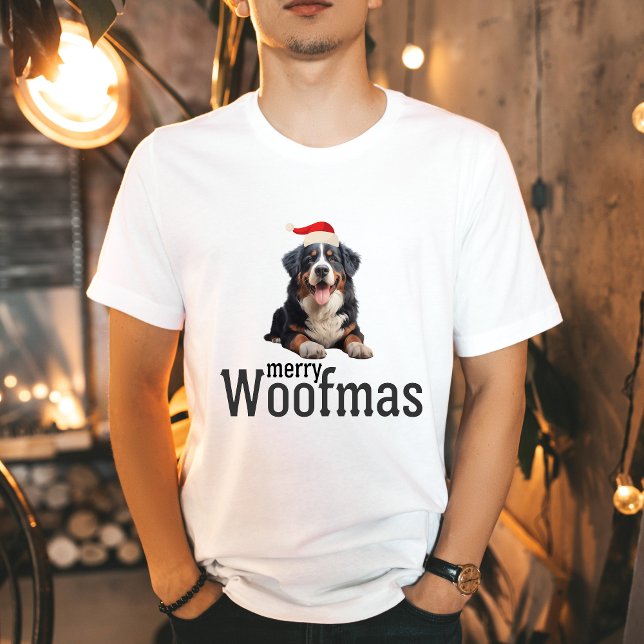 T-shirt Merry Woofmas Bernese Tee: Spreading Holiday Cheer (Créateur téléchargé)