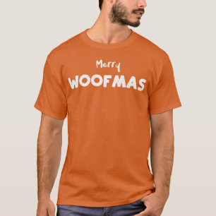 T-shirt Merry Woofmas Chiens drôle
