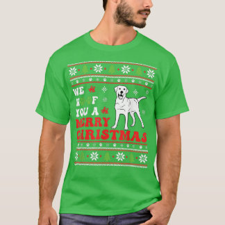 T-shirt Merry Woofmas Lab Amateurs Merry Xmas Amoureux des
