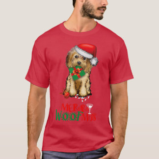 T-shirt Merry Woofmas Noël Cockapoo doodé chien maman do