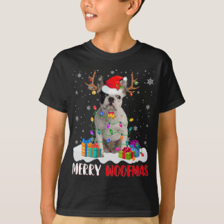 T-shirt Merry Woofmas Père Noël Chien de Chien de Chien de