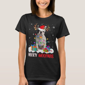 T-shirt Merry Woofmas Père Noël Chien de Chien de Chien de