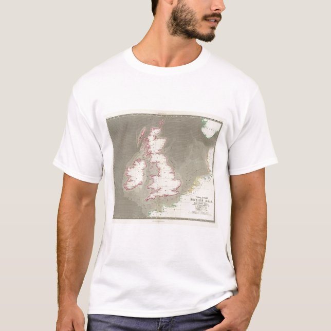 T-shirt Mers de marée des Anglais de diagramme (Devant)