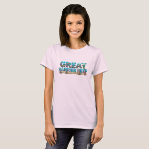 T-shirt Merveille océanique de la Grande Barrière de corai