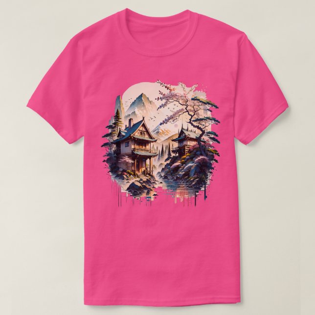 T-shirt Merveilleuses fleurs de cerisiers (Design devant)