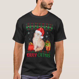T-shirt Merveilleux Catmas Chat Vilain Noël Chat Maman Pap