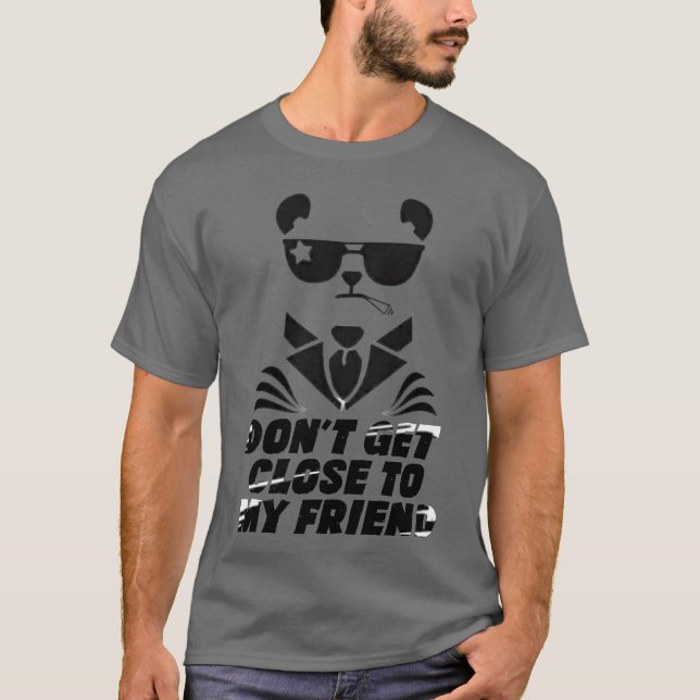T-shirt Merveilleux chien avec Dont approchez mon ami gir (Devant)