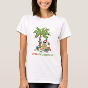 T-shirt Merveilleux hiver tropical   Noël drôle