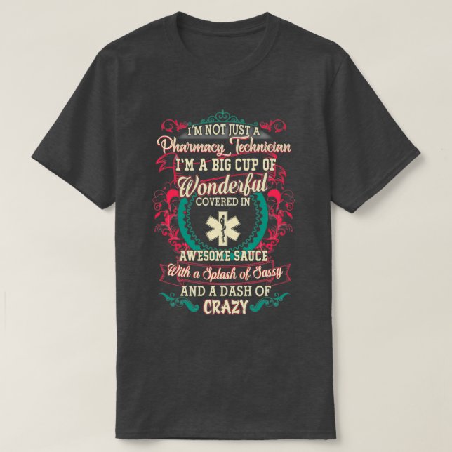 T-shirt Merveilleux technicien en pharmacie (Design devant)