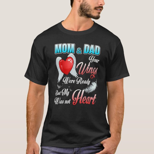 T-shirt Mes ailes de papa et maman étaient prêtes mais mon (Devant)