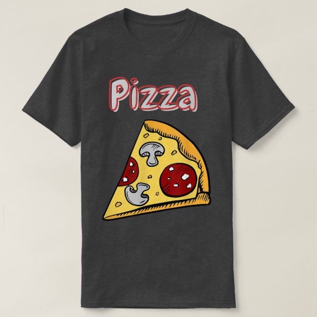 T-shirt Mes Amateurs De Pizza Préférés Plus De Tranches S' (Design devant)