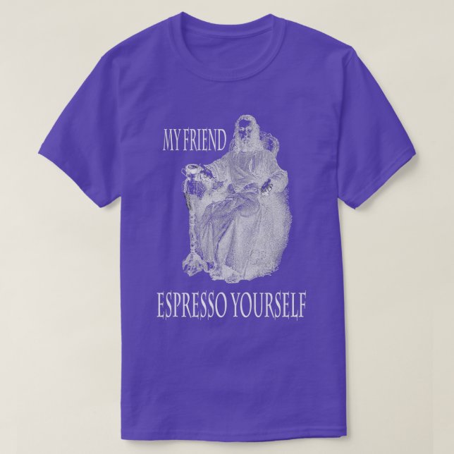 T-shirt Mes amis espresso vous-même 2 (Design devant)