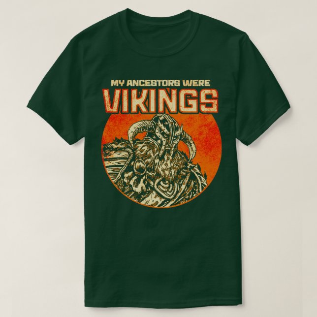 T-shirt Mes Ancêtres Étaient Des Vikings5 (Design devant)