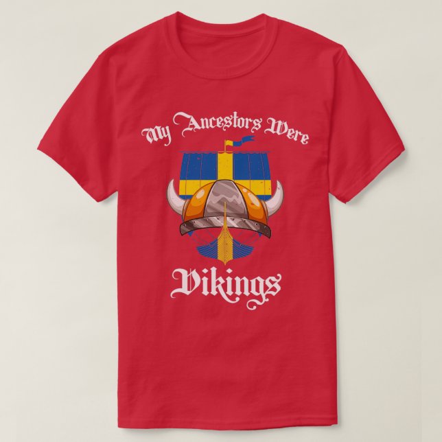 T-shirt Mes Ancêtres Étaient Des Vikings 3 (Design devant)