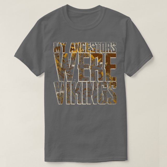 T-shirt Mes Ancêtres Étaient Des Vikings 4 (Design devant)