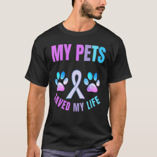 T-shirt Mes animaux de compagnie ont sauvé ma vie Préventi