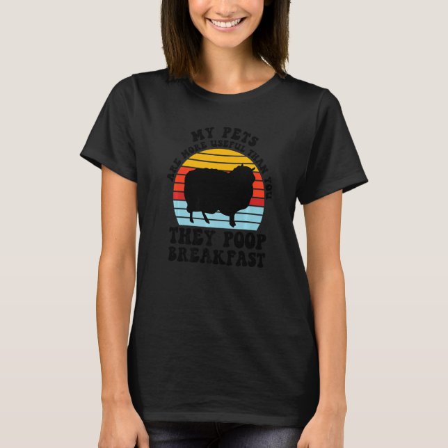 T-shirt Mes Animaux De Compagnie Sont Plus Utiles Que Les  (Devant)