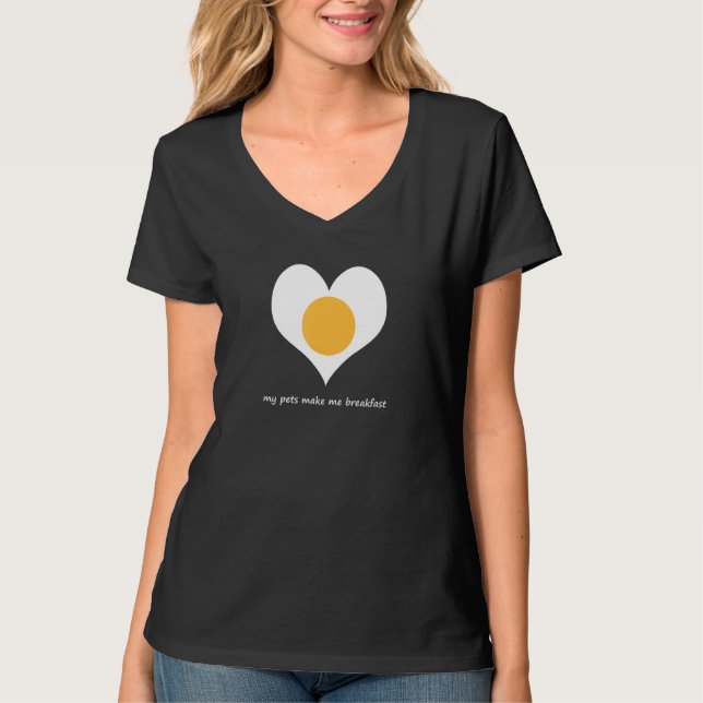T-shirt Mes animaux me font déjeuner (Devant)