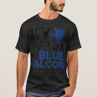 T-shirt Mes batailles Un Falcon Bleu Premium
