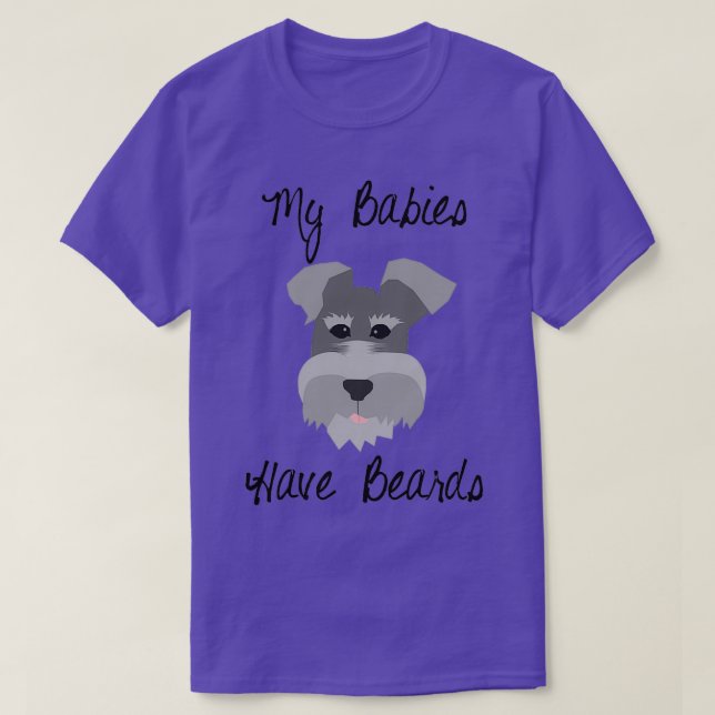 T-shirt Mes Bébés ont des ours Schnauzer miniature (Design devant)