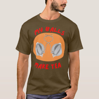 T-shirt Mes boules rendent le thé ovale 1