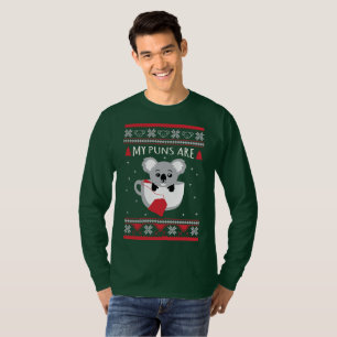 T-shirt Mes calembours sont Noël laid de chandail