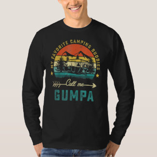 T-shirt Mes Camping Amoureux Me Appelez Gumpa Retro Fa