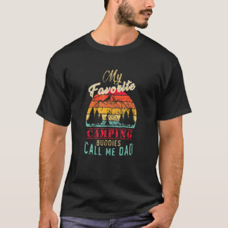 T-shirt Mes Camping Amoureux Me Appelez Papa Fa Vintage