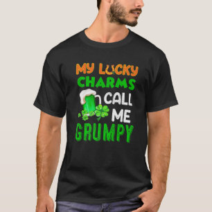 T-shirt Mes Charmes Chanceux M'Appelent Grumpy Green Beer