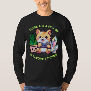 T-shirt Mes Chats Favoris Chats Plante Jeu & Crystals