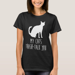 T-shirt Mes chats Trash Parler au propriétaire du chat Mot
