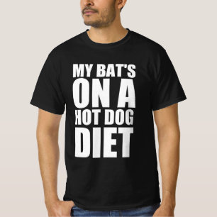 T-shirt Mes chauves-souris au régime pour hot dog