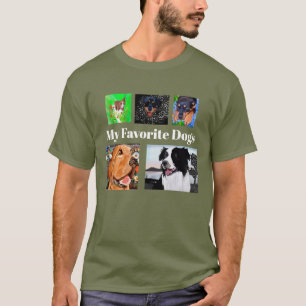 T-shirt Mes chiens préférés Créez votre propre 5 place