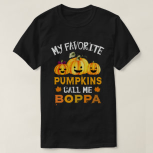 T-shirt Mes Citrouilles préférés m'appellent Boppa Drô