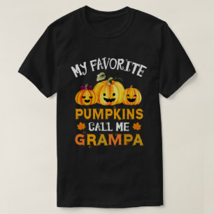 T-shirt Mes Citrouilles préférés m'appellent Grampa Hal