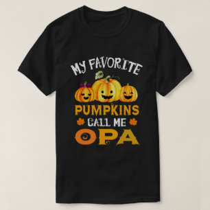 T-shirt Mes Citrouilles préférés m'appellent Opa Funny Hal