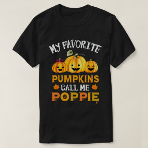 T-shirt Mes Citrouilles préférés m'appellent Poppie Hal
